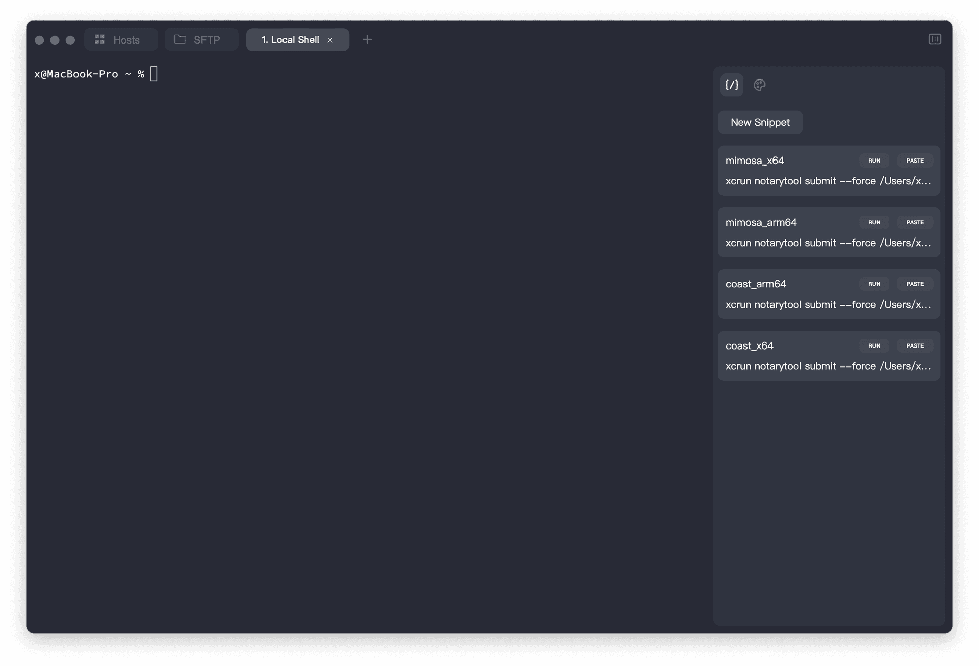 App screenshot